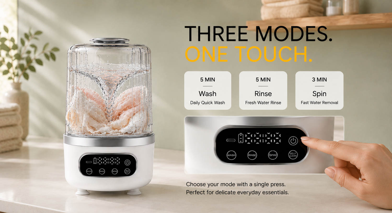 Wash anywhere with ease