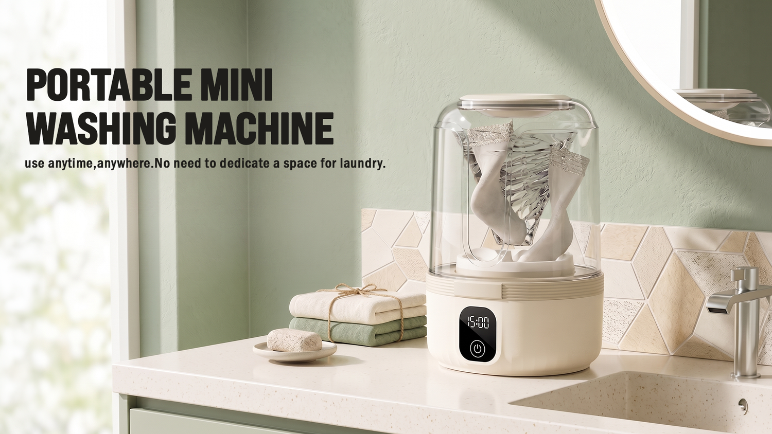 Wash anywhere with ease